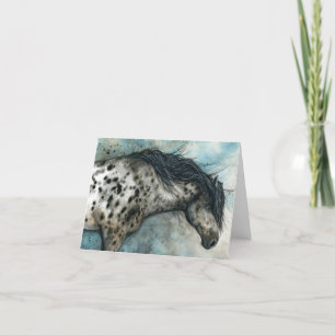 Carte De Remerciements Vide Majestic Appaloossa Cheval de Bihrle
