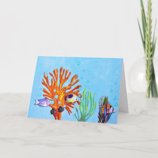 Carte De Remerciements Vie aquatique