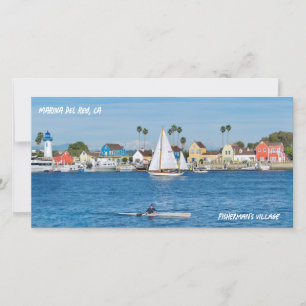 Carte De Remerciements Village de pêcheurs - Marina Del Rey, CA