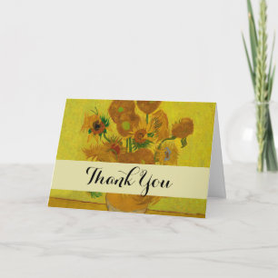 Carte De Remerciements Vincent Van Gogh 15 Peinture de tournesols