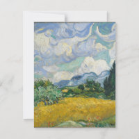 Vincent van Gogh - Champ de blé avec cyprès