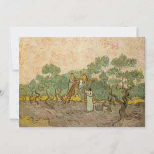 Carte De Remerciements Vincent van Gogh - Femmes cueillette d'olives
