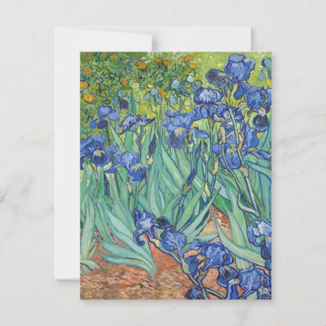 Carte De Remerciements Vincent Van Gogh - Iris 1889 (Devant)