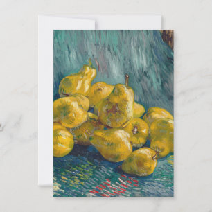 Carte De Remerciements Vincent van Gogh - la vie toujours avec des poires