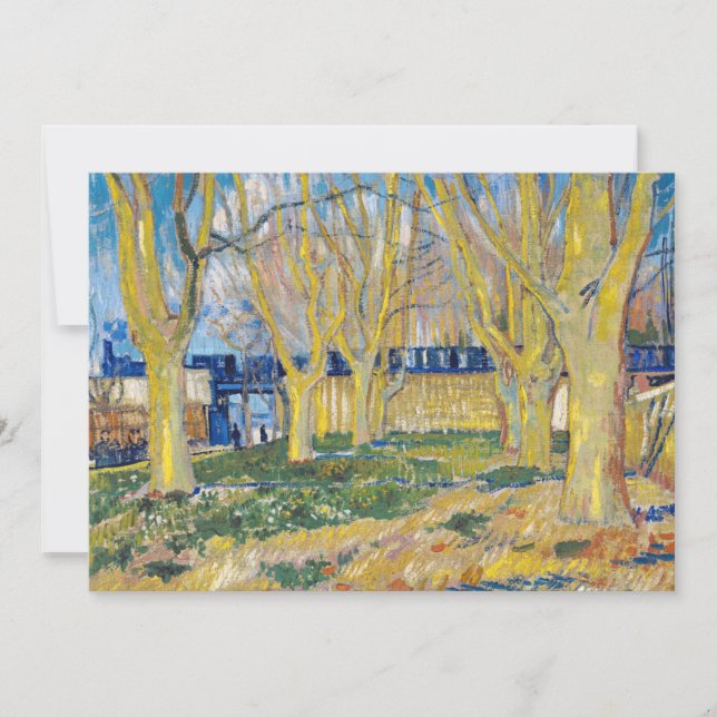 Carte De Remerciements Vincent van Gogh - Le Train Bleu (Devant)