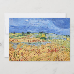 Carte De Remerciements Vincent van Gogh - Les champs / Plaine à Auvers