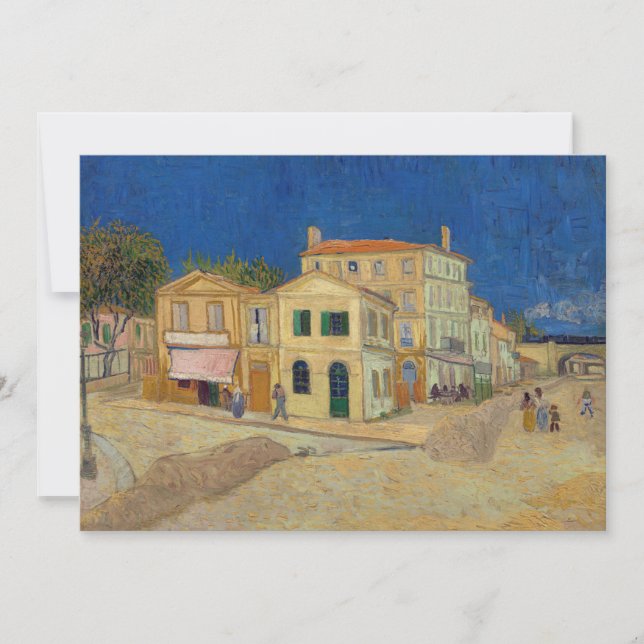Carte De Remerciements Vincent van Gogh - Maison Jaune / Rue (Devant)