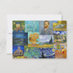 Carte De Remerciements Vincent Van Gogh - Masterpieces Patchwork