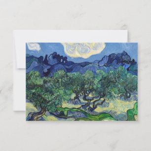 Carte De Remerciements Vincent van Gogh - Oliviers aux Alpilles