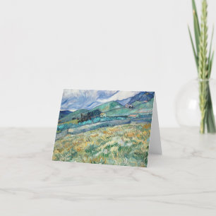 Carte De Remerciements Vincent Van Gogh - Paysage de Saint-Rémy