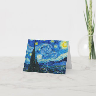 Carte De Remerciements Vincent Van Gogh - Starry Night