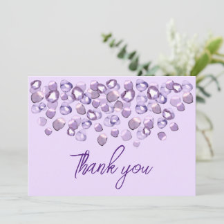 Carte De Remerciements Violet pourpre