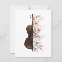 Violon aux fleurs.