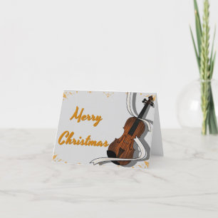 Carte De Remerciements Violon de Noël