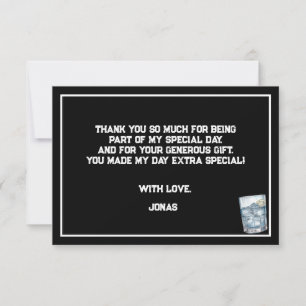 Carte De Remerciements Vodka fêtons l'anniversaire des adultes