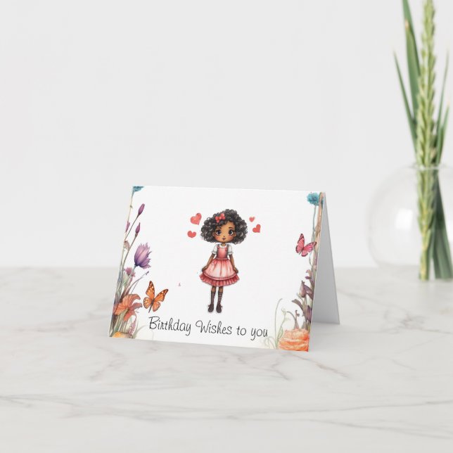 Carte De Remerciements Voeux d'anniversaire (Devant)