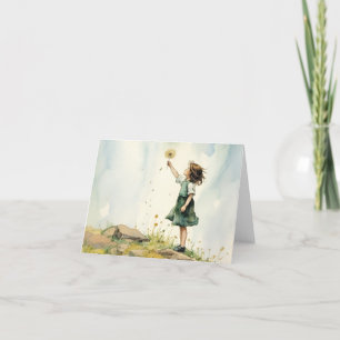 Carte De Remerciements Voeux de Dandelion