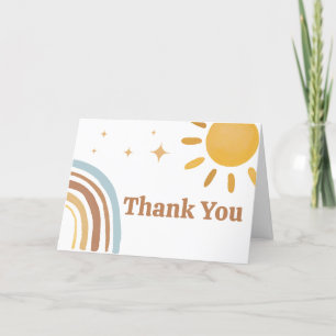 Carte De Remerciements Voici le Baby shower Son Boy