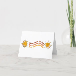 Carte De Remerciements Voici Le Soleil