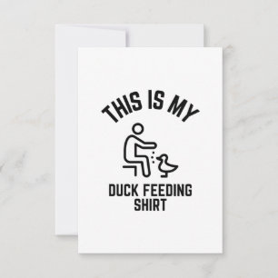 Carte De Remerciements Voici ma chemise d'alimentation pour canard