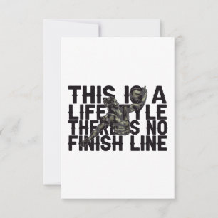 Carte De Remerciements Voici un mode de vie Il n'y a pas de salle de spor