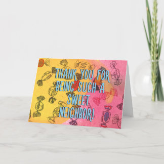 Carte De Remerciements Voisin doux