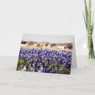 Carte De Remerciements Voisinage complètement des bluebonnets