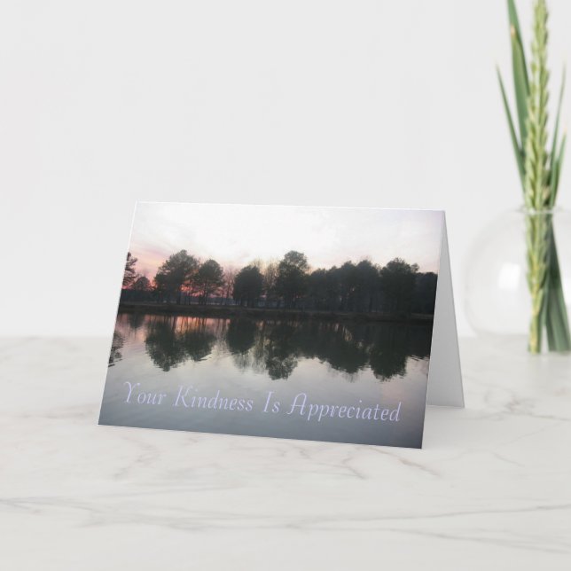 Carte De Remerciements "Votre Gentillesse Est Appréciée" (Devant)