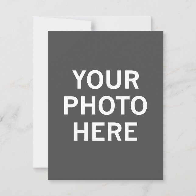 Carte De Remerciements Votre photo ici (Devant)