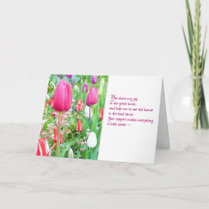 Carte De Remerciements Votre soutien rend tout un peu plus facile...