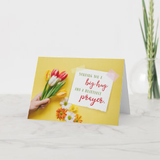 Carte De Remerciements Vous envoyer un gros câlin et une prière