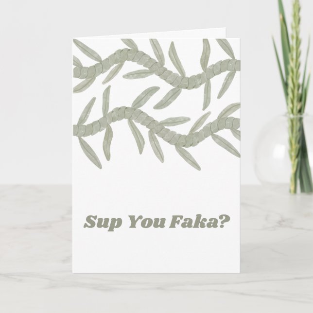 Carte De Remerciements Vous Êtes Faka ? (Devant)