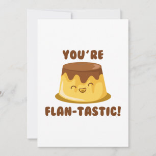 Carte De Remerciements Vous êtes Flan-Tastic