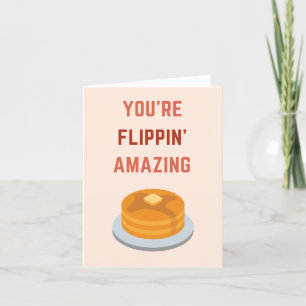 Carte De Remerciements Vous êtes Flippin Extraordinaires Pancakes Pun Pla