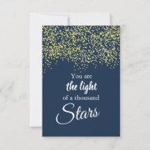 "Vous êtes la lumière d'un millier d'étoiles" cart