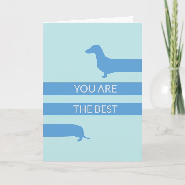 Carte De Remerciements Vous êtes le meilleur dachshund drôle (Devant)