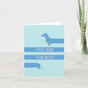 Carte De Remerciements Vous êtes le meilleur dachshund drôle