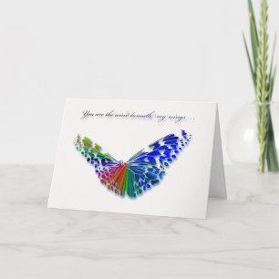 Carte De Remerciements Vous êtes le vent sous mon papillon d'ailes…