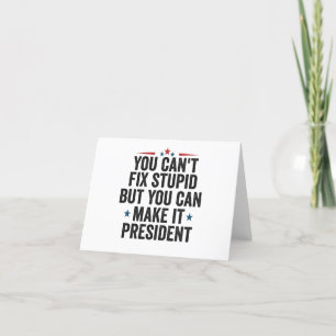 Carte De Remerciements Vous ne pouvez pas réparer les bêtises, mais vous 
