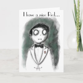 Carte De Remerciements Waiter Est Un Vampire
