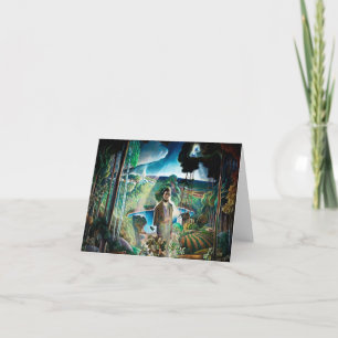 Carte De Remerciements Walden Pond revisité par Newell Convers Wyeth