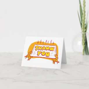 Carte De Remerciements Warm Cookies Thank You Note Card