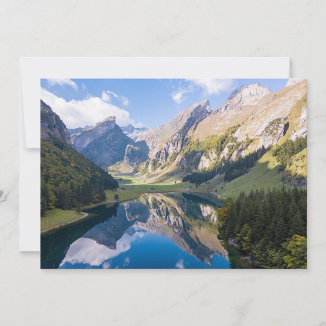 Carte De Remerciements Water | Lake Alpsee Switzerland (Devant)