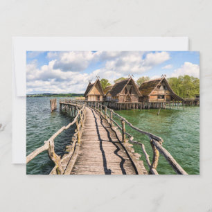 Carte De Remerciements Water   Style Houses Over the Water