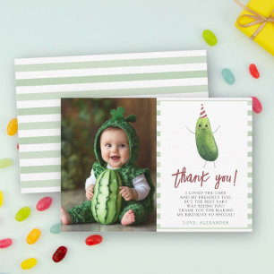 Carte De Remerciements Watercolor Big Dill Premier anniversaire