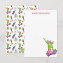 Watercolor Snowboard personnalisé