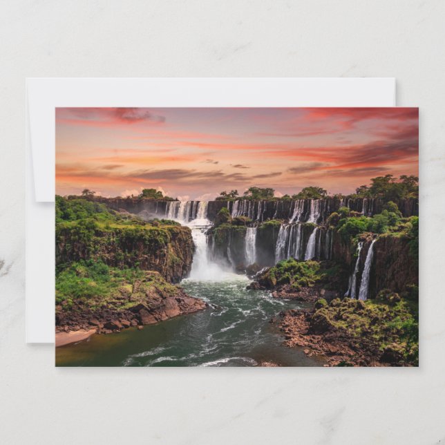 Carte De Remerciements Waterfalls | Iguacu National Park (Devant)