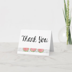 Carte De Remerciements Watermelon Thank You Note Card