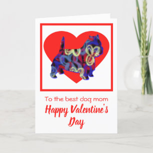Carte De Remerciements West Highland White Terrier Red Valentine’s Day