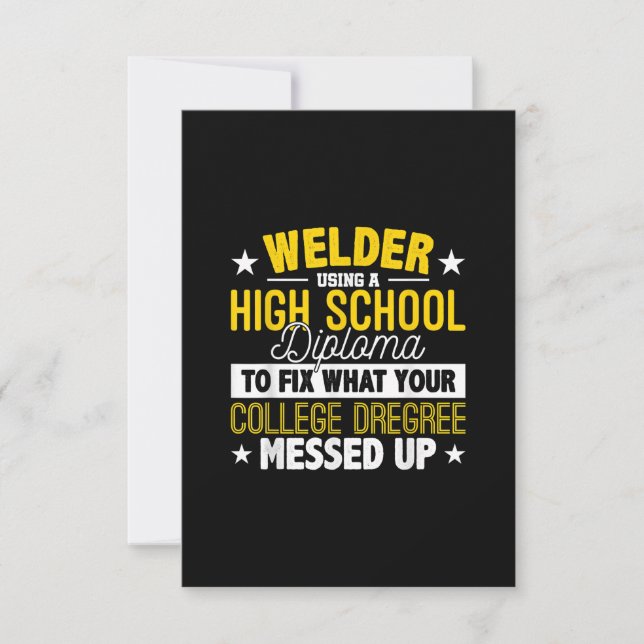 Carte De Remerciements What Your College Venin de Dregree (Devant)
